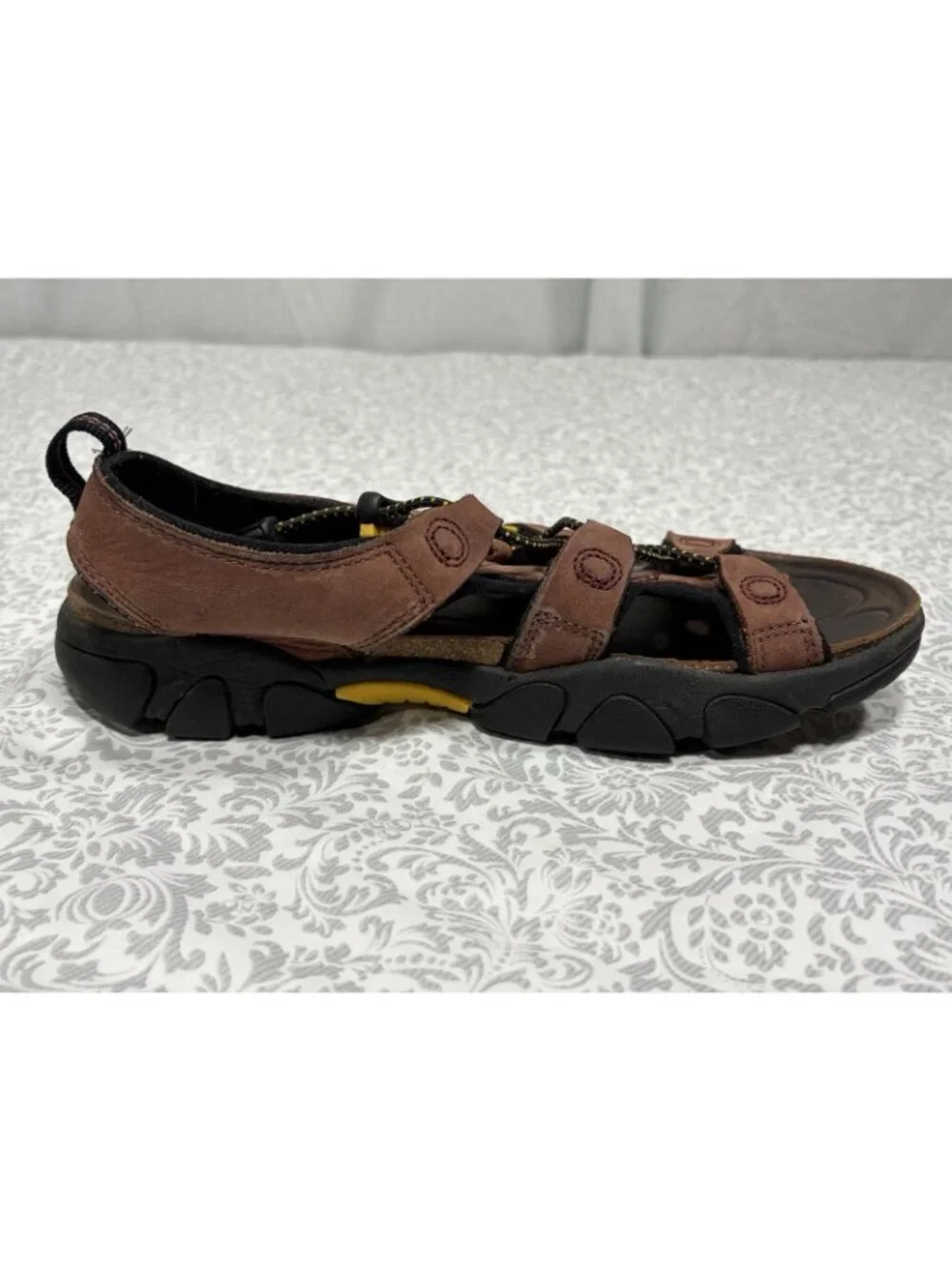 Keen Newport Men's Size 9.5 Waterproof Hiking Sandal Shoes Brown Leather